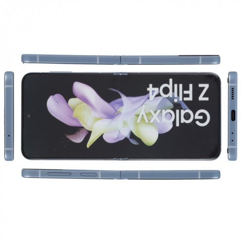 Pour Samsung Galaxy Z Flip4 écran couleur faux modèle d'affichage factice non fonctionnel (bleu) SH878L1601-06