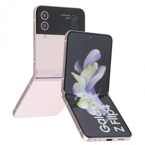 Pour Samsung Galaxy Z Flip4 écran couleur faux modèle d'affichage factice non fonctionnel (or rose) SH78RG1076-06