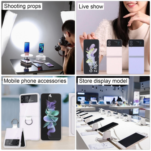 Pour Samsung Galaxy Z Flip4 écran couleur faux modèle d'affichage factice non fonctionnel (noir) SH878B420-06
