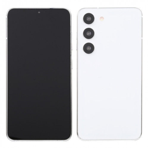 Pour Samsung Galaxy S23 5G écran noir faux modèle d'affichage factice non fonctionnel (blanc) SH899W1105-06