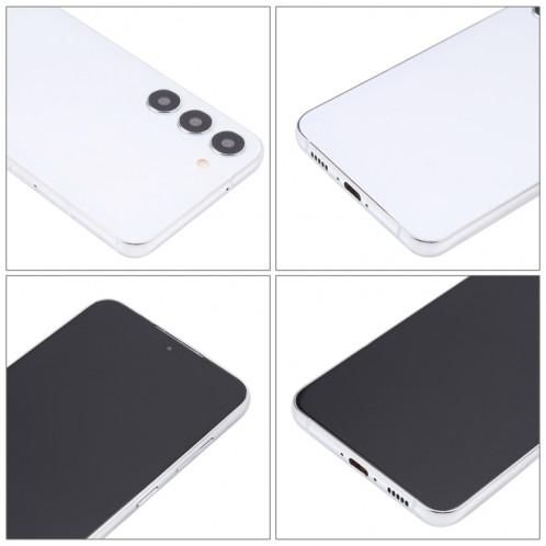 Pour Samsung Galaxy S23+ 5G écran noir faux modèle d'affichage factice non fonctionnel (blanc) SH900W1989-06