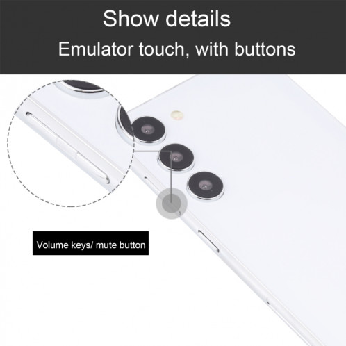 Pour Samsung Galaxy S23+ 5G écran noir faux modèle d'affichage factice non fonctionnel (blanc) SH900W1989-06