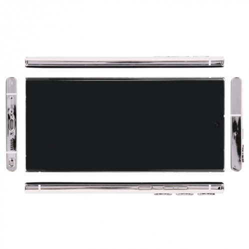 Pour Samsung Galaxy S23 Ultra 5G écran noir faux modèle d'affichage factice non fonctionnel (blanc) SH901W161-06