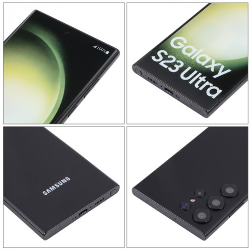 Pour Samsung Galaxy S23 Ultra 5G écran couleur faux modèle d'affichage factice non fonctionnel (noir) SH902B1211-06