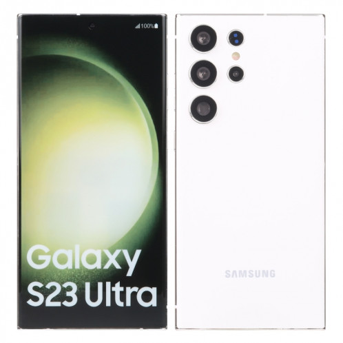 Pour Samsung Galaxy S23 Ultra 5G écran couleur faux modèle d'affichage factice non fonctionnel (blanc) SH902W175-06