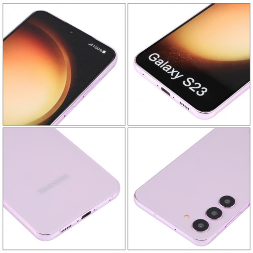 Pour Samsung Galaxy S23 5G écran couleur faux modèle d'affichage factice non fonctionnel (violet lavande) SH03BL889-06