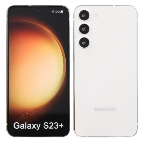 Pour Samsung Galaxy S23 + 5G écran couleur faux modèle d'affichage factice non fonctionnel (blanc) SH904W1482-06