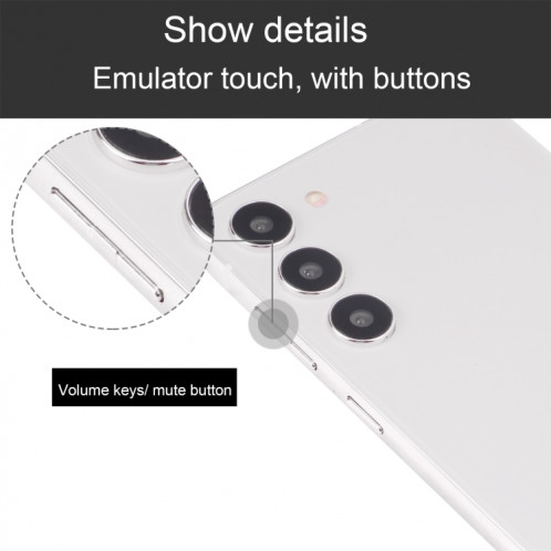 Pour Samsung Galaxy S23 + 5G écran couleur faux modèle d'affichage factice non fonctionnel (blanc) SH904W1482-06