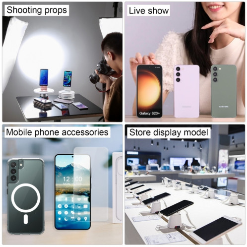Pour Samsung Galaxy S23 + 5G écran couleur faux modèle d'affichage factice non fonctionnel (blanc) SH904W1482-06