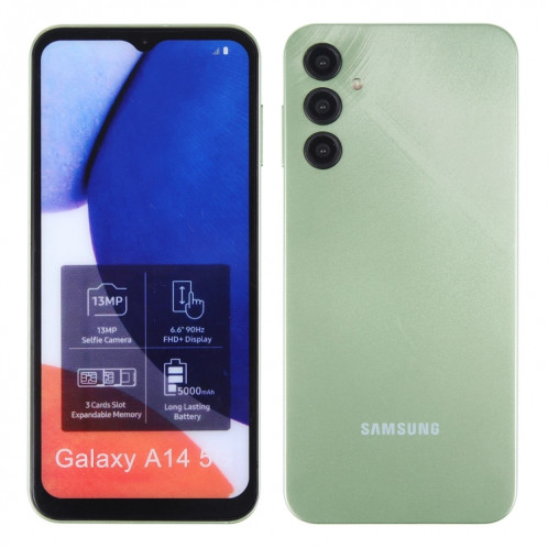 Pour Samsung Galaxy A14 5G écran couleur faux modèle d'affichage factice non fonctionnel (vert clair) SH05LG1990-07