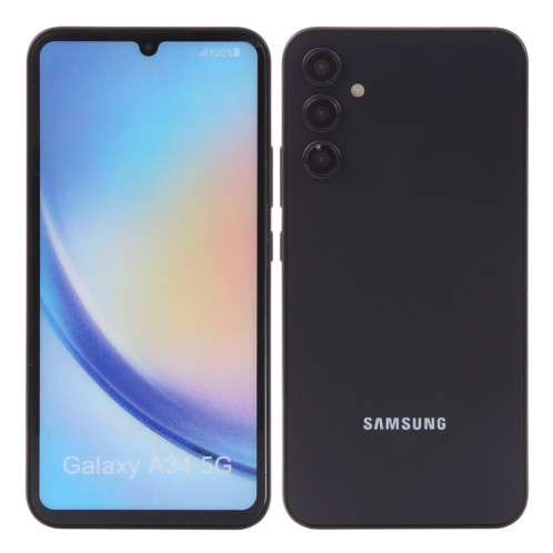 Pour Samsung Galaxy A34 5G écran couleur faux modèle d'affichage factice non fonctionnel (noir) SH909B1034-07