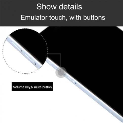 Pour iPhone 15, écran noir, faux modèle d'affichage factice non fonctionnel (bleu) SH911L975-07