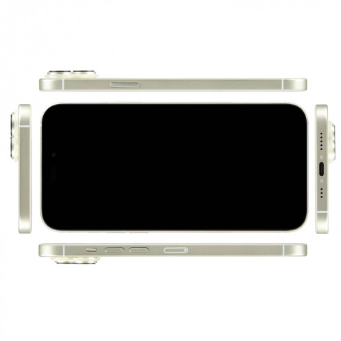 Pour iPhone 15 Black Screen Non-Working Fake Dummy Display Model (Blanc) SH911W617-07