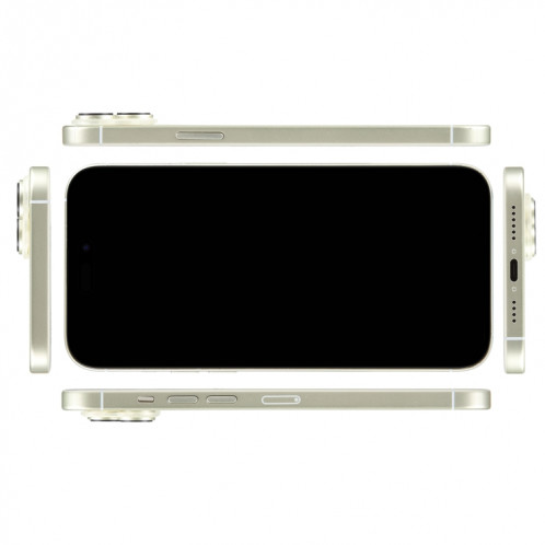 Pour iPhone 15 Plus écran noir faux modèle d'affichage factice non fonctionnel (blanc) SH912W524-07