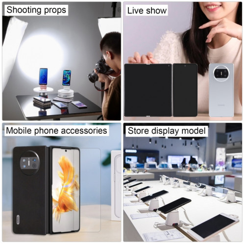 Pour Huawei Mate X3 écran noir faux modèle d'affichage factice non fonctionnel (blanc) SH916W1777-08