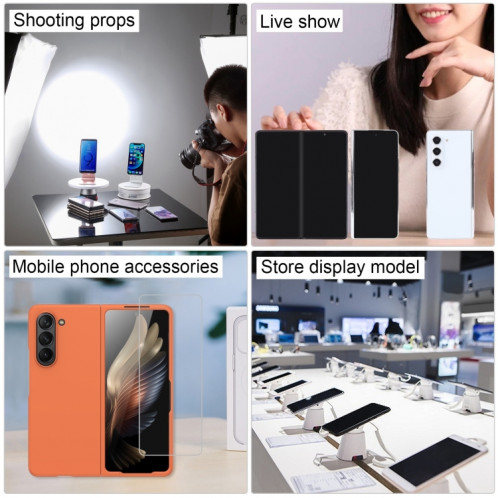 Pour Samsung Galaxy Z Fold5 Black Screen Non-Working Fake Dummy Display Model (Blanc) SH918W1084-07