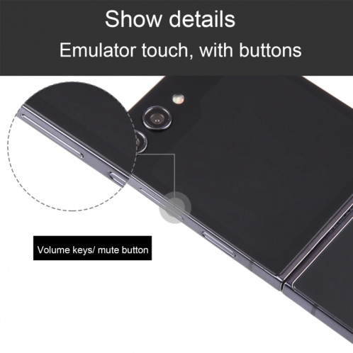 Pour Samsung Galaxy Z Flip5 écran noir faux modèle d'affichage factice non fonctionnel (noir) SH919B1480-07