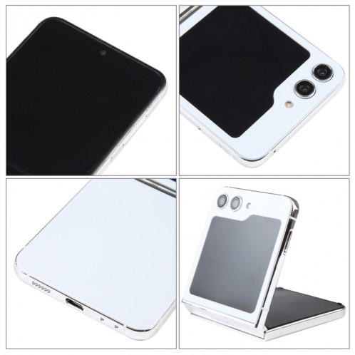 Pour Samsung Galaxy Z Flip5 Black Screen Non-Working Fake Dummy Display Model (Blanc) SH919W1956-07
