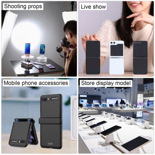 Pour Samsung Galaxy Z Flip5 Black Screen Non-Working Fake Dummy Display Model (Blanc) SH919W1956-07