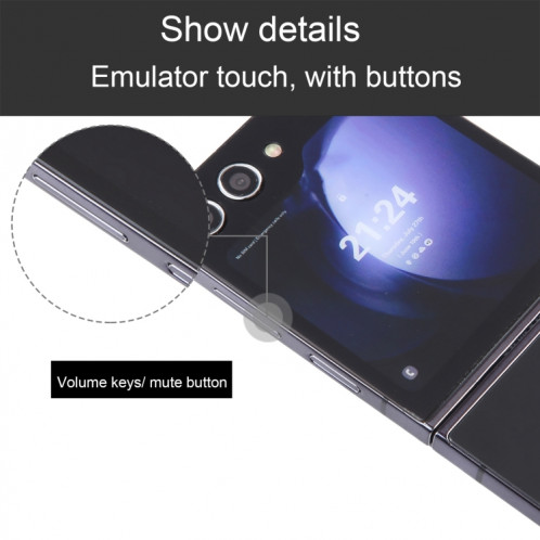 Pour Samsung Galaxy Z Flip5 Écran couleur Faux modèle d'affichage factice non fonctionnel (Noir) SH920B1172-07