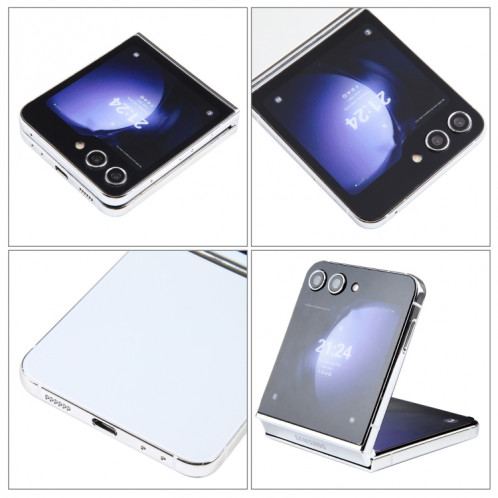 Pour Samsung Galaxy Z Flip5 Écran couleur Faux modèle d'affichage factice non fonctionnel (argent) SH920S685-07