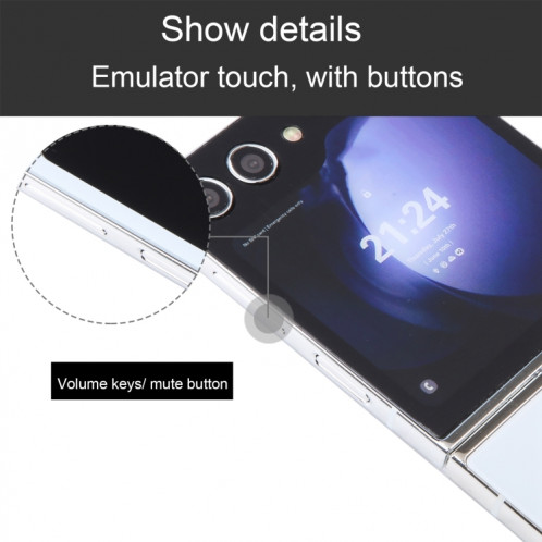 Pour Samsung Galaxy Z Flip5 Écran couleur Faux modèle d'affichage factice non fonctionnel (argent) SH920S685-07