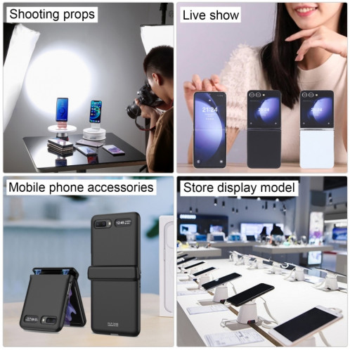 Pour Samsung Galaxy Z Flip5 Écran couleur Faux modèle d'affichage factice non fonctionnel (Noir) SH920B1172-07