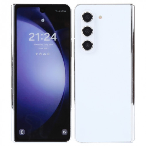 Pour Samsung Galaxy Z Fold5 Écran couleur Faux modèle d'affichage factice non fonctionnel (Blanc) SH921W263-07