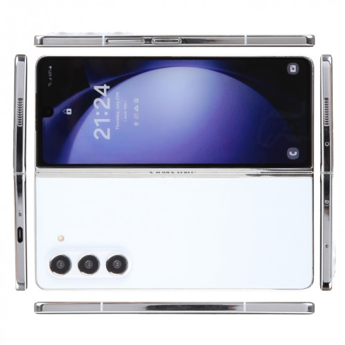 Pour Samsung Galaxy Z Fold5 Écran couleur Faux modèle d'affichage factice non fonctionnel (Blanc) SH921W263-07