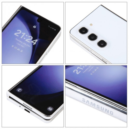 Pour Samsung Galaxy Z Fold5 Écran couleur Faux modèle d'affichage factice non fonctionnel (Blanc) SH921W263-07