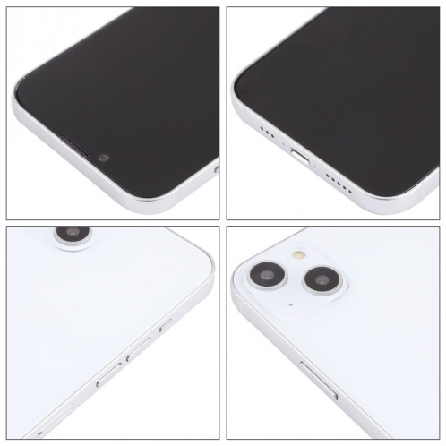 Pour iPhone 13, écran noir, faux modèle d'affichage factice non fonctionnel (blanc) SH922W401-06