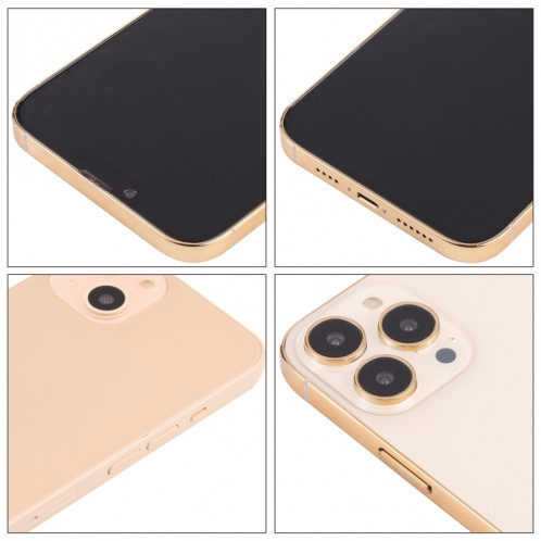 Pour iPhone 13 Pro Max, écran noir, faux modèle d'affichage factice non fonctionnel (or) SH924J1546-06