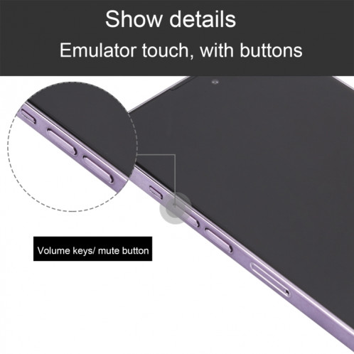 Pour iPhone 14 Pro Max Écran noir faux modèle d'affichage factice non fonctionnel (violet foncé) SH28DZ521-07