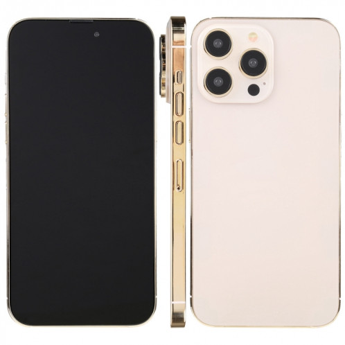 Pour iPhone 14 Pro Max, écran noir, faux modèle d'affichage factice non fonctionnel (or) SH928J1634-07