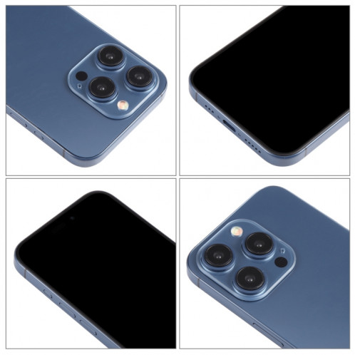 Pour iPhone 15 Pro, écran noir, faux modèle d'affichage factice non fonctionnel (bleu) SH931L587-07