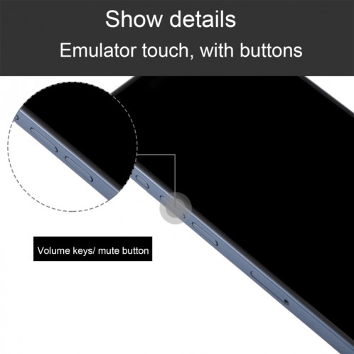 Pour iPhone 15 Pro, écran noir, faux modèle d'affichage factice non fonctionnel (bleu) SH931L587-07
