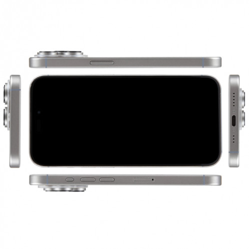 Pour iPhone 15 Pro, écran noir, faux modèle d'affichage factice non fonctionnel (argent) SH931S1110-07