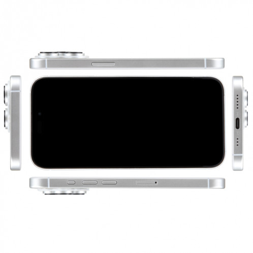 Pour iPhone 15 Pro, écran noir, faux modèle d'affichage factice non fonctionnel (blanc) SH931W202-07