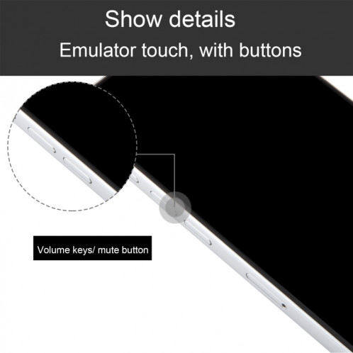 Pour iPhone 15 Pro, écran noir, faux modèle d'affichage factice non fonctionnel (blanc) SH931W202-07