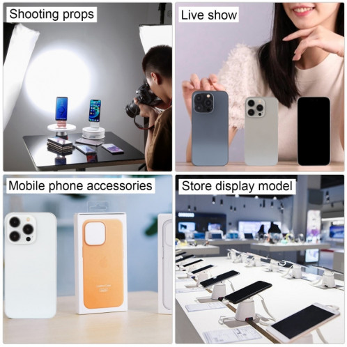 Pour iPhone 15 Pro, écran noir, faux modèle d'affichage factice non fonctionnel (blanc) SH931W202-07