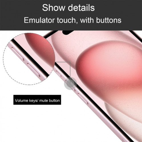 Pour iPhone 15 Plus écran couleur faux modèle d'affichage factice non fonctionnel (rose) SH934F1306-07