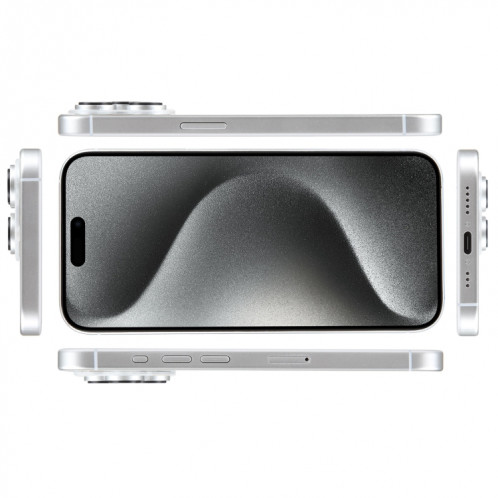 Pour iPhone 15 Pro écran couleur faux modèle d'affichage factice non fonctionnel (blanc) SH935W22-07