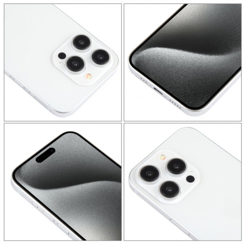 Pour iPhone 15 Pro écran couleur faux modèle d'affichage factice non fonctionnel (blanc) SH935W22-07