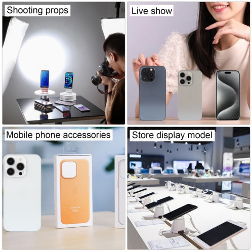 Pour iPhone 15 Pro écran couleur faux modèle d'affichage factice non fonctionnel (blanc) SH935W22-07