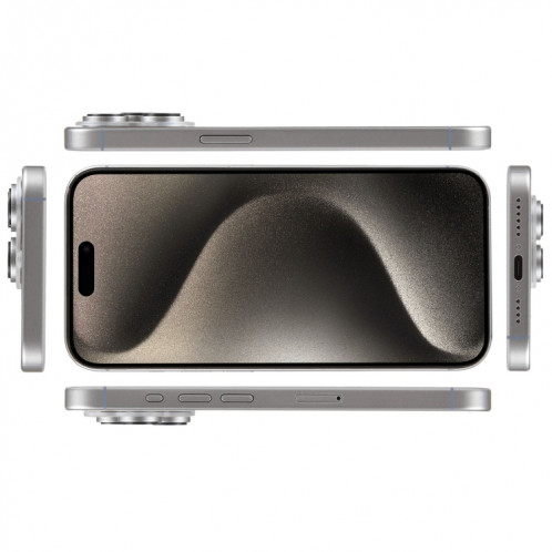 Pour iPhone 15 Pro Max écran couleur faux modèle d'affichage factice non fonctionnel (argent) SH936S949-07