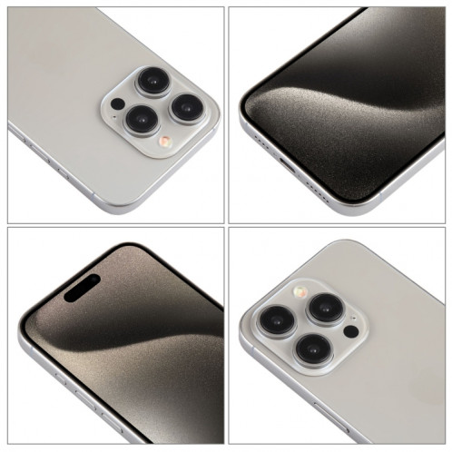 Pour iPhone 15 Pro Max écran couleur faux modèle d'affichage factice non fonctionnel (argent) SH936S949-07