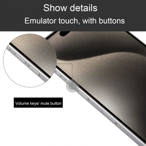 Pour iPhone 15 Pro Max écran couleur faux modèle d'affichage factice non fonctionnel (argent) SH936S949-07