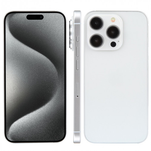 Pour iPhone 15 Pro Max écran couleur faux modèle d'affichage factice non fonctionnel (blanc) SH936W800-07