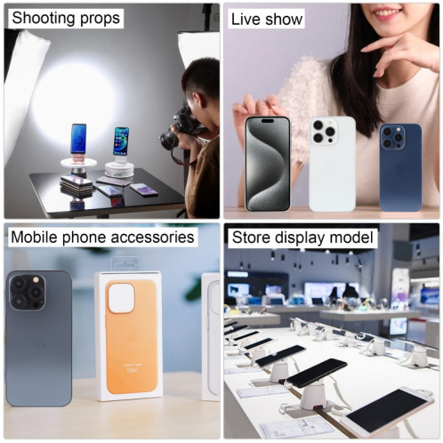 Pour iPhone 15 Pro Max écran couleur faux modèle d'affichage factice non fonctionnel (blanc) SH936W800-07