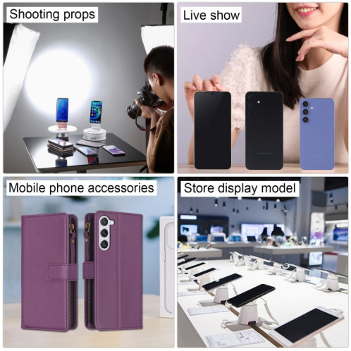 Pour Samsung Galaxy S24 5G Écran noir faux modèle d'affichage factice non fonctionnel (violet) SH947P1487-07